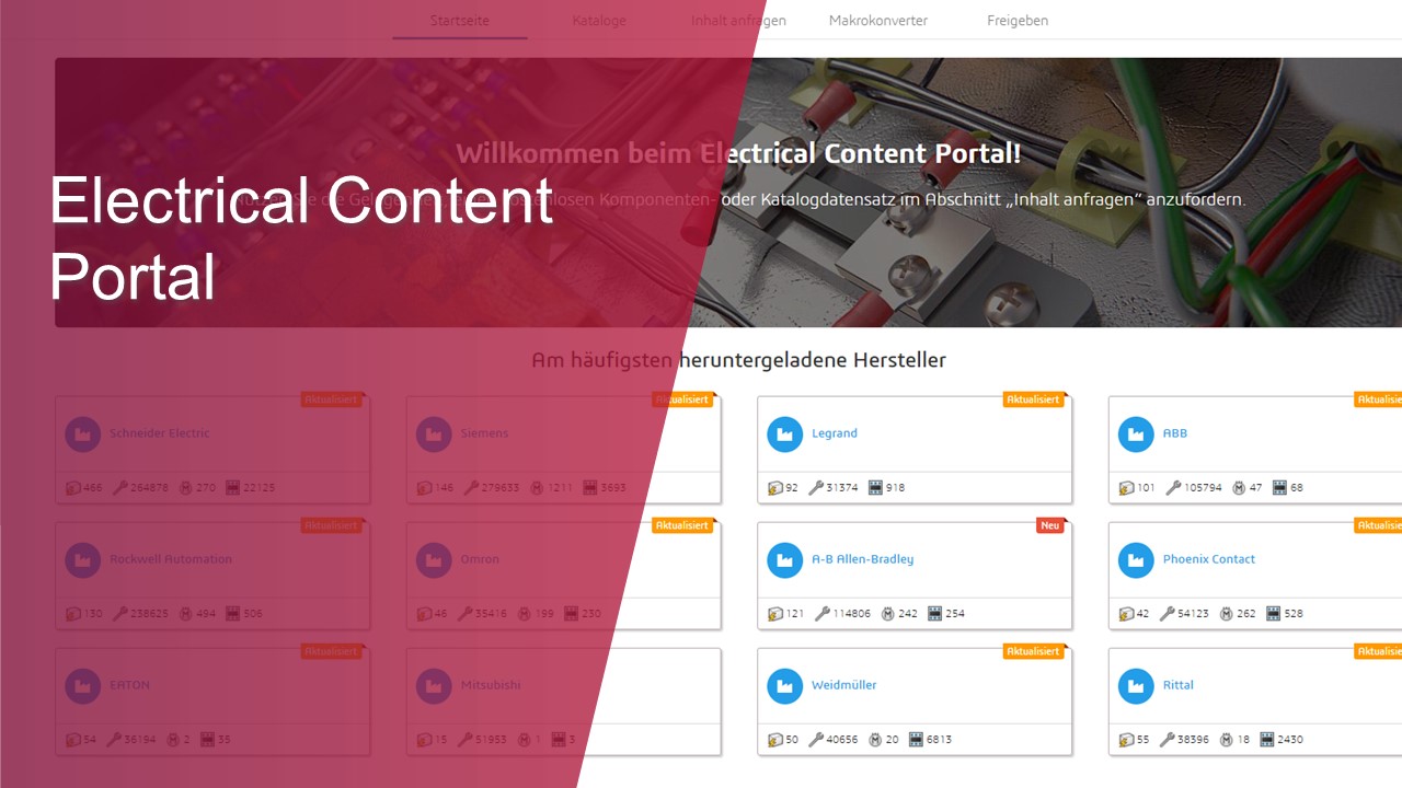 Electrical Content Portal: Neuer Look, neue Inhalte